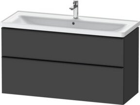 Duravit Waschtischunterschrank D-Neo Wandmontage Schwarz/Grau B/T/H: 118,4 x 45,2 x 62,5 cm - Bild 1
