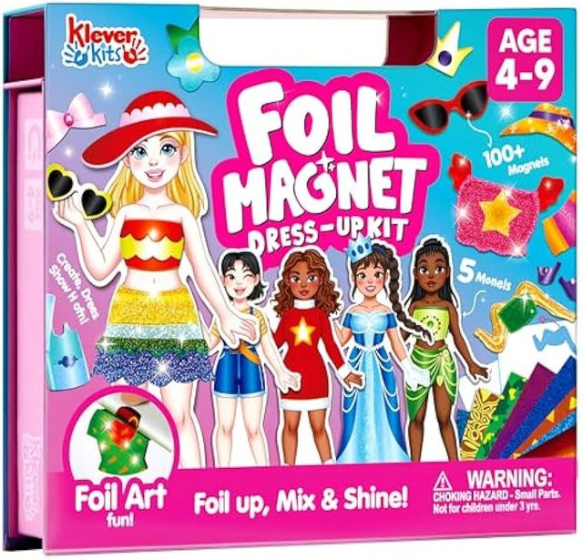 Joyfy Folienmagnet-Anziehset, 2-in-1, Bastelset, ab 4 Jahren - Bild 1