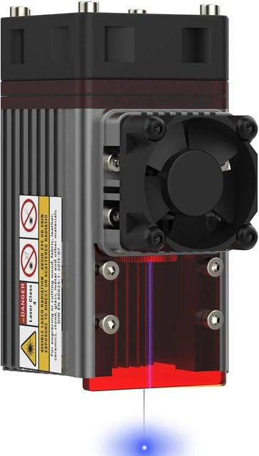 NEJE Laserkopf 80 W Dual-Komprimierpunktmodul mit 450 nm Blaulicht für CNC-Laserschneider und Gravierer - Bild 1