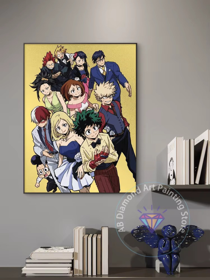 Potdemiel My Hero Academia 5D DIY Diamant-Malerei-Set in Multicolour, B/H: 30 x 30 cm - Bild 1