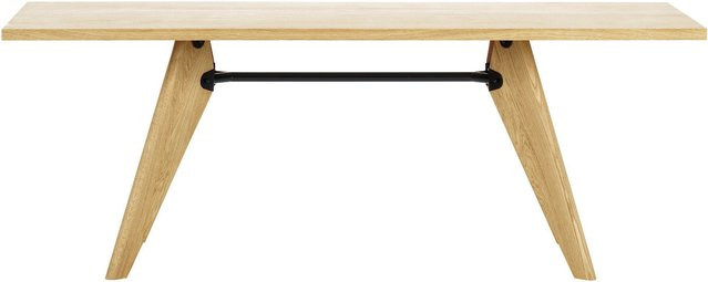 Vitra Table S A M Bois Beistelltisch aus Massivholz in Braun mit Stahlgestell - Bild 1