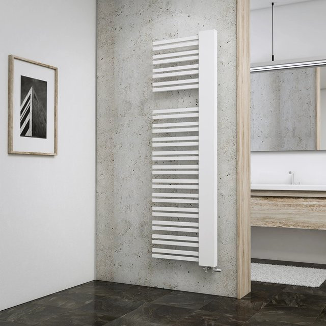 Schulte Design-Heizkörper Bologna in Alpinweiß, Breite: 161 cm, Höhe: 50 cm, Version Rechts - Bild 1