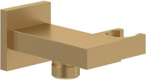 Villeroy & Boch Handbrausehalter Universal eckig zur Wandmontage in brushed gold - Bild 1