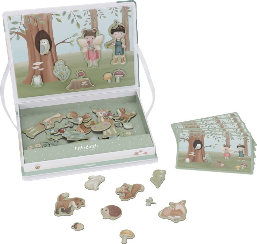 Little Dutch Magnet Puzzle Forest Friends, Holz, ab 3 Jahre - Bild 1