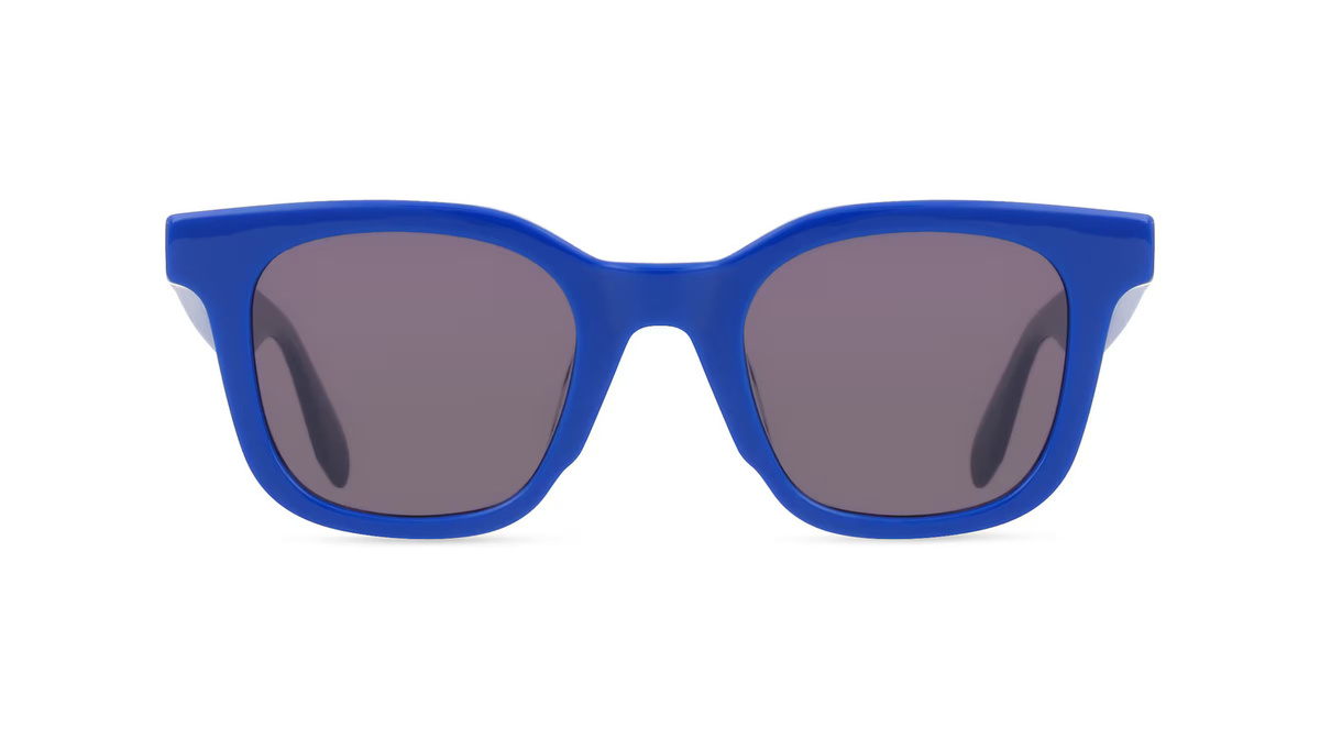 adidas Originals OR0109 Sonnenbrille, Vollrand, Rund, Acetat, Unisex, blau, grau - Bild 1