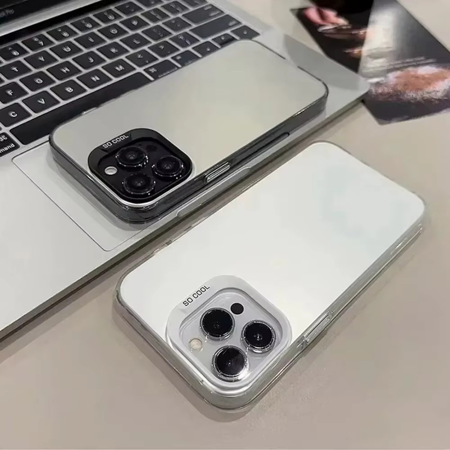 Stoßfeste Schutzhülle für Infinix Smart 9 in Matt Silber mit IMD Beschichtung - Bild 2