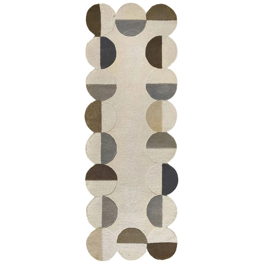 Flair Rugs Wollteppich Mia Frame in Beige mit High-Low-Effekt, B/T: 80 x 230 cm - Bild 2