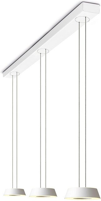 Oligo Glance LED-Pendelleuchte 3-flammig in Weiß matt mit unsichtbarer Höhenverstellung und dimmbarer Warmweiß-Beleuchtung (2700K) - Bild 1