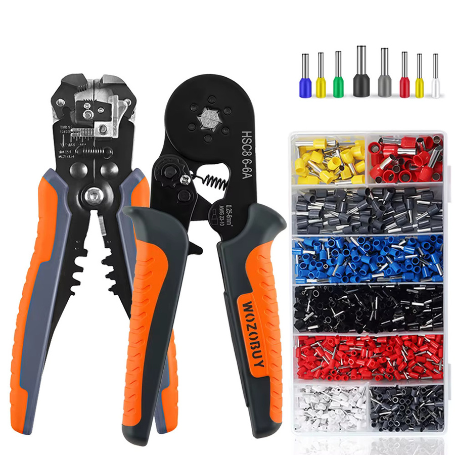 WOZOBUY Automatisches Abisolierwerkzeug: Selbsteinstellende Abisolierzange und Kabelschneider mit Crimper für isolierte Drahtverbinder - Bild 7