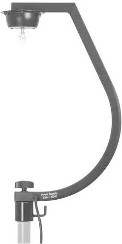 Eurolite Spiegelkugelhalterung aus Metall in Schwarz, L x B x H: 29 x 11,5 x 55 cm - Bild 1