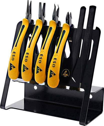 BERNSTEIN Tools for Electronics 3-960 VE ESD Werkzeugset aus Stahl in Gelb - Bild 1