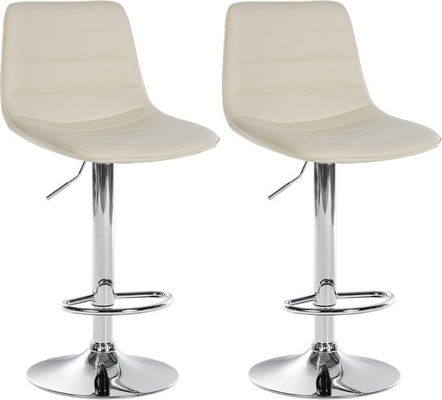 2er Set CLP Barhocker Lex aus Kunstleder mit Metallgestell, höhenverstellbare und drehbare Thekenhocker - Bild 1
