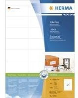 HERMA SuperPrint Universal Etiketten in Weiß, 100 Bogen mit je 24 Etiketten, Etikettengröße: 33,8 x 70 mm - Bild 1