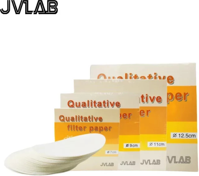 Rundes weißes Filterpapier für laborchemische Analysen und Öldetektion - Bild 1