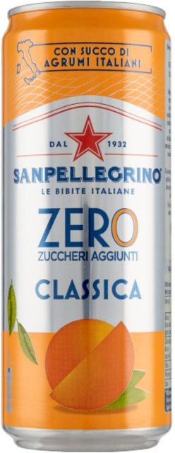 San Pellegrino Limonade Aranciata Zero, 0,33 l - Bild 1