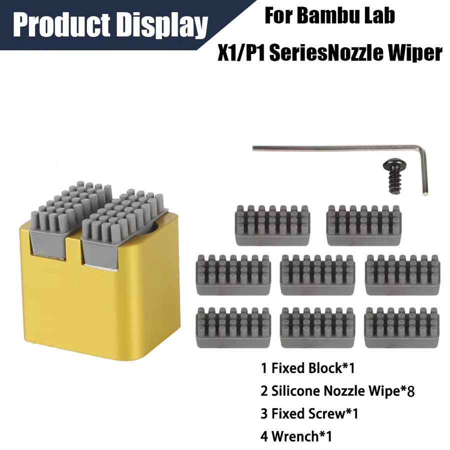 Bambu Lab Silikon-Wischerbürste zur Reinigung des Druckkopfs für die X1 und P1S Serie - Bild 4