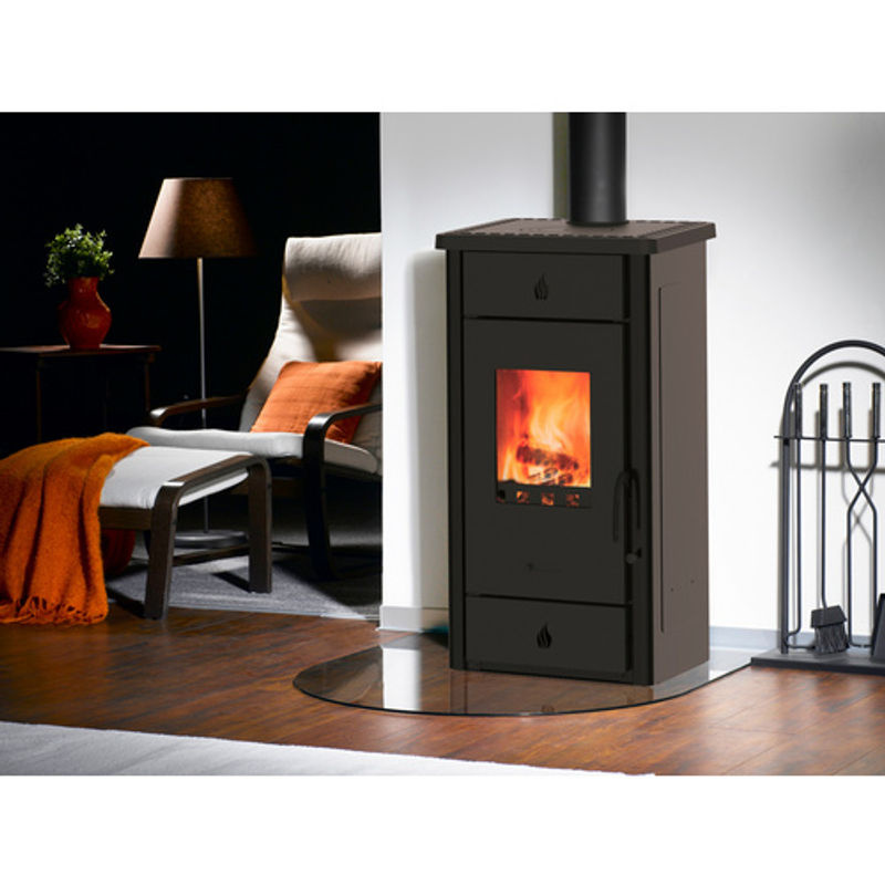 WESTMINSTER Kaminofen Luke II in Schwarz mit 8 kW Leistung, B/T/H: 86,5 x 44,2 x 42,6 cm - Bild 2