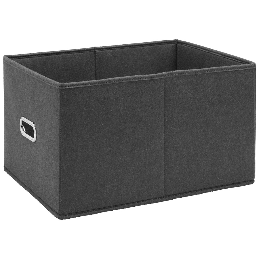 Mömax Aufbewahrungsbox Unit L in Grau, faltbar aus Kunststoff und Stoff, B/T/H: 43,5 x 31,0 x 24,5 cm - Bild 2