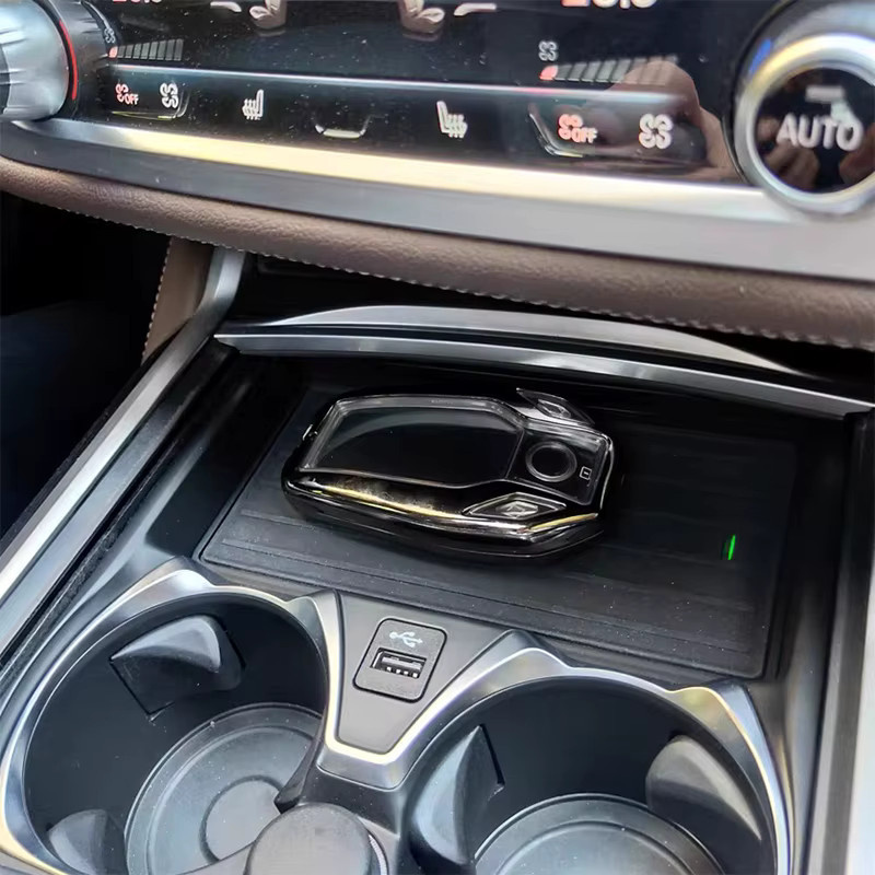 Carinway 15W Wireless Auto-Ladegerät in Schwarz für BMW G20 G21 G22 G28 G11 G12 - Bild 2