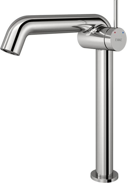 Emke Waschtischarmatur Mischbatterie für das Badezimmer in Chrom, Einhebelmischer, wassersparend, Höhe: 7,6 cm, Breite: 33,2 cm, Tiefe: 22 cm - Bild 1