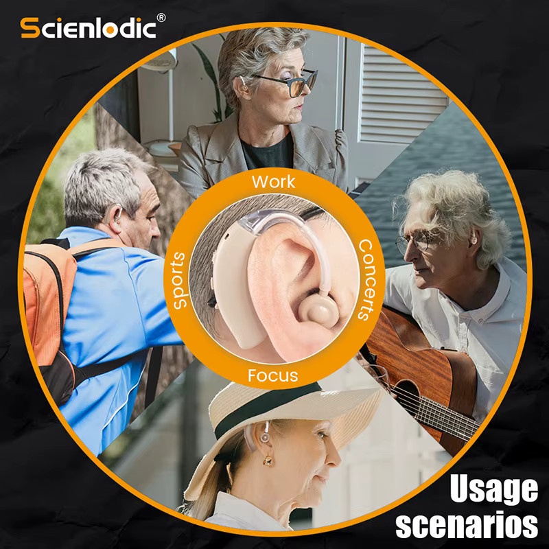 XceeFit wiederaufladbare BTE Hörgeräte mit einstellbarem Sound-Verstärker für ältere Menschen mit Hörverlust - Bild 5