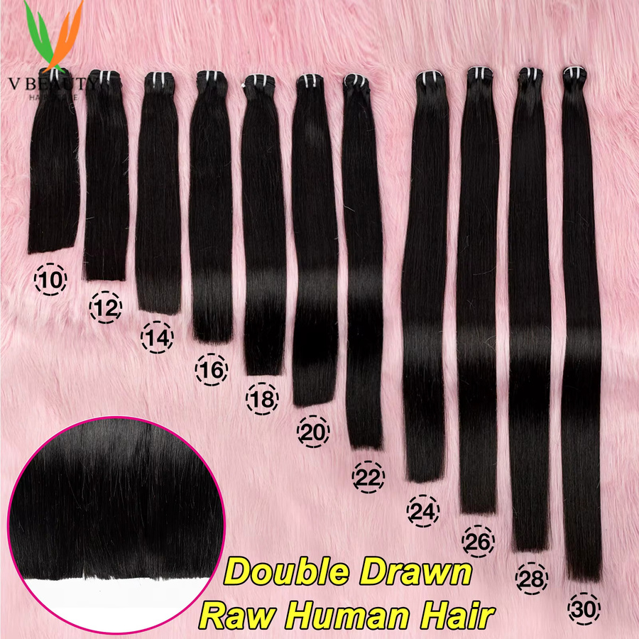 V Beauty Echthaar-Extensions, 26 Zoll, glatt, Unisex - Bild 3