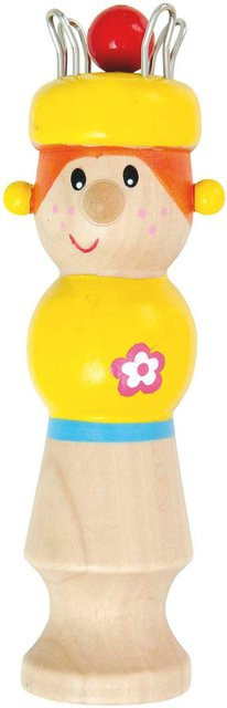 Rico Design Strickliesel Cathy Gelb aus Holz - Bild 1