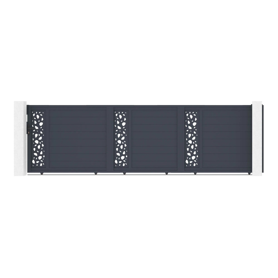 Casanoov Schiebetor Sunny aus Aluminium mit Ranger C300 Motorisierung, Farbe: Anthrazit/Grau, B: 498 cm, H: 140 cm - Bild 2