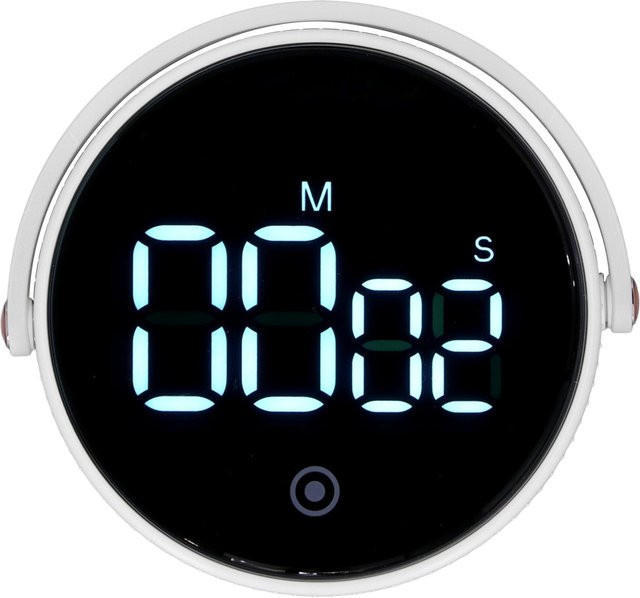 Elektronischer Digitaltimer mit Ständer und Magnetfunktion von Fishine in Weiß - Bild 1