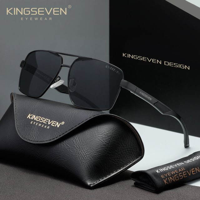 KINGSEVEN Sonnenbrille, eckig, Vollrand, Unisex, polarisiert - Bild 1