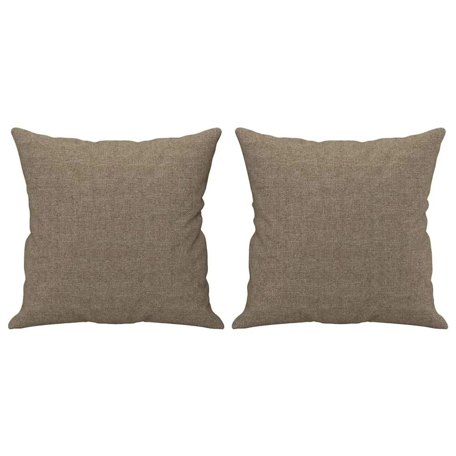 vidaXL Zierkissen Set aus Stoff in Taupe, 2 Stück, B/T/H: 40 x 40 x 40 cm - Bild 2