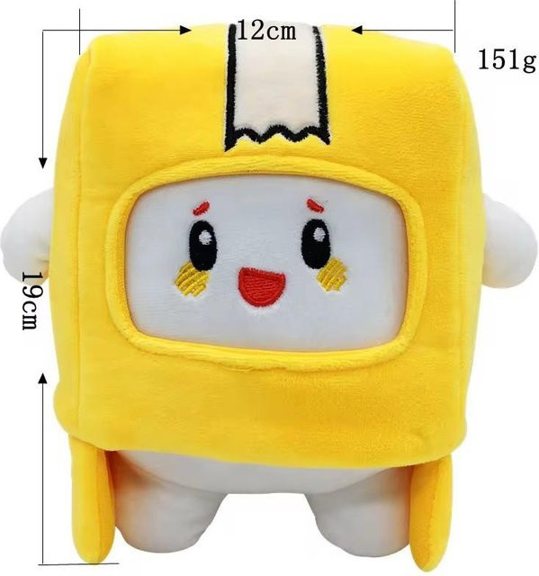 Yiran Health & Beauty Cartoon Roboter, Plüsch, 20-25cm, Gelb - Bild 1