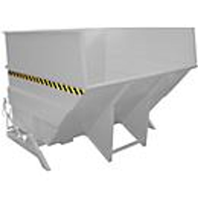 Kippbehälter BKC 500 von Bauer, verzinkter Stahl, grau, B/T/H: 223,0 x 173,0 cm - Bild 2