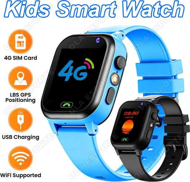 Ola Esporte Kinder-Smartwatch mit 4G-SIM-Karte, GPS-Positionierung und LBS, Pink - Bild 1