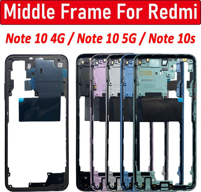 Ersatz Mittelrahmen mit Seitentasten für Xiaomi Redmi Note 10S 4G 5G in Multicolour - Bild 1