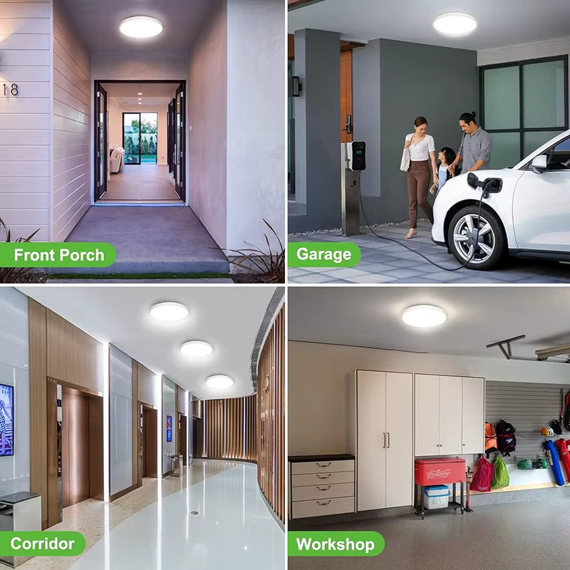CANMEIJIA LED Radar Deckenleuchte Modernes LED Panel in Weiß mit Intelligenter Radar-Induktion für Flur, Gang und Treppe - Bild 4