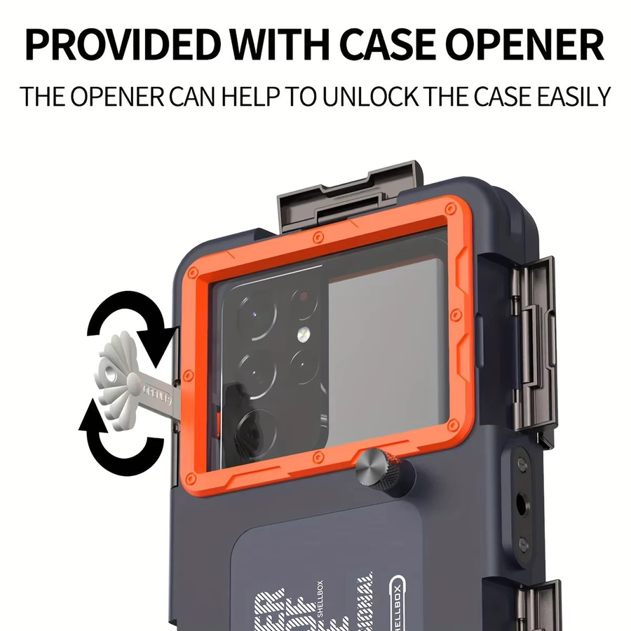 Wasserdichte Smartphone Hülle VIKEFON Holster mit Lanyard für iPhone und Samsung bis 6,8 Zoll in Schwarz für Tauchen und Schwimmen bis 15m Tiefe - Bild 5