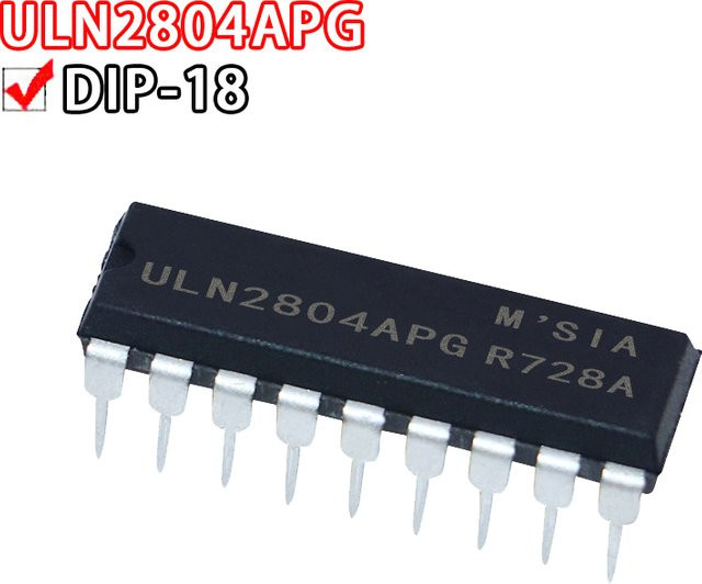 10er Set ULN2804AG ULN2804APG DIP18 Darlington Transistor Array von Si Tai&SH in Schwarz - Bild 1