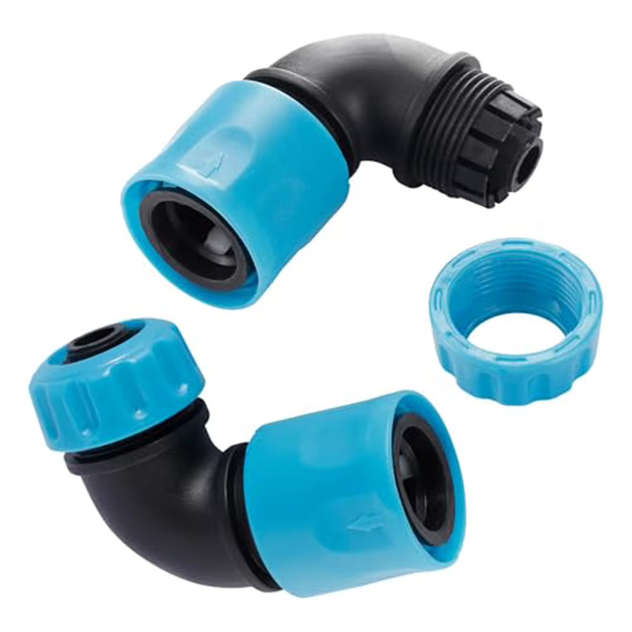 2 Stück VIBRATITE Ellenbogen-Schnellverbinder 90-Grad-Winkel für 1/2 Zoll Gartenschläuche und Bewässerungsanschlüsse - Bild 4