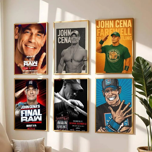 Wasserfester Wrestler J-John C-Cena Poster Aufkleber in Mehrfarbig für deine Wanddekoration - Bild 1