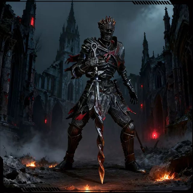 Bandai Dark Souls Soul of Cinder Actionfigur, Ritter, Einzelfigur - Bild 1