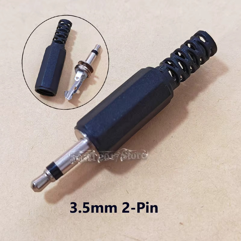YuXi Audiostecker Set in Schwarz mit 2,5 mm und 3,5 mm Klinkensteckern, gerade und gewinkelt, 2/3/4-polig für Mono und Stereo, ideal für Kopfhörer und Mikrofone DIY - Bild 2