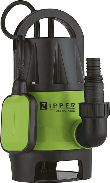 Zipper Schmutzwasser-Tauchpumpe ZI-DWP900, 900 W, 14000 l/h, Grün - Bild 1
