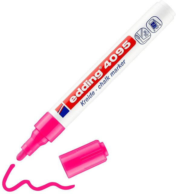 edding 4095 Kreidemarker in Neon-Pink mit Pigmentfarbe - Bild 1