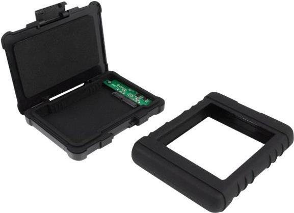 StarTech.com Rugged Hard Drive Enclosure USB 3.0 zu 2,5 Zoll SATA 6Gbps, Schwarz (S251BRU33) - Bild 1