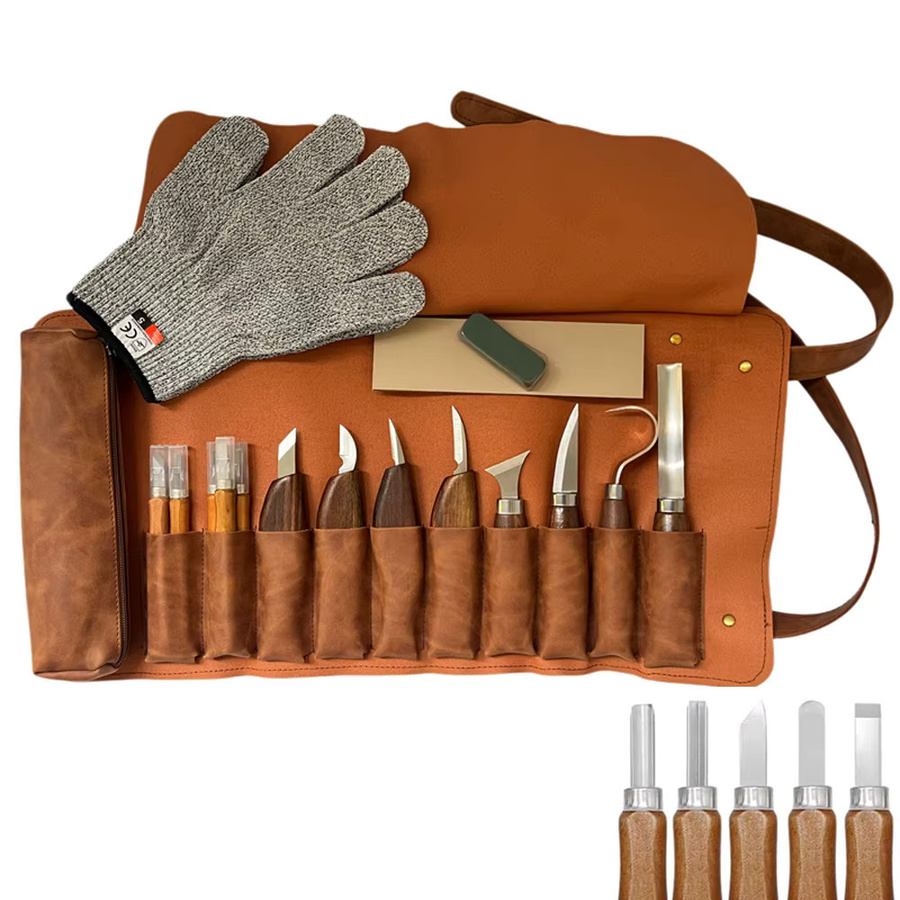 DUTRIEUX Holzschnitzset Whittling-Kit für Anfänger zur Holzbearbeitung mit DIY Werkzeugset - Bild 2