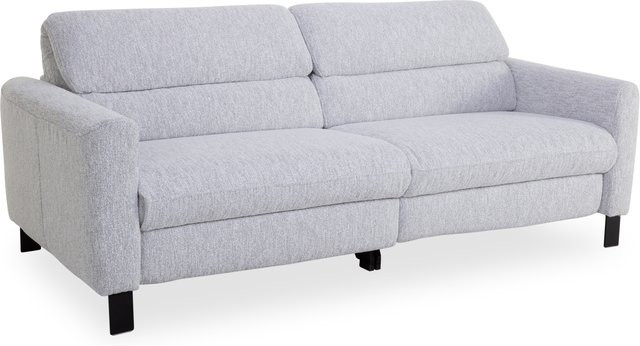 3-Sitzer Sofa MONDO BAVERO Modern in Beige und Weiß mit Stoffbezug und Metallgestell, B/T/H: 210 x 150 x 96 cm - Bild 1