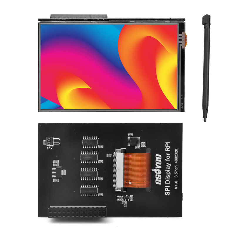OSOYOO 3,5-Zoll TFT-LCD-Touchscreen-Monitor für Raspberry Pi 5/4B/3B+/3B/2B/Zero/Zero W, 480 x 320 Pixel, SPI-Schnittstelle, Schwarz - Bild 4