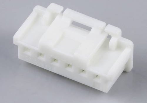 Molex Buchsengehäuse-Kabel in Weiß mit 6 Polen und einem Rastermaß von 2 mm - Bild 1