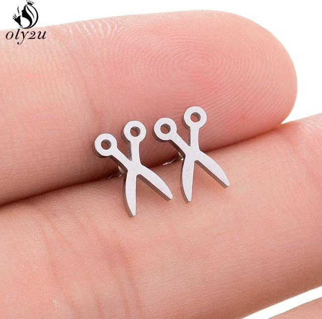 YULIN Ohrstecker Edelstahl, Roségold, Unisex - Bild 1